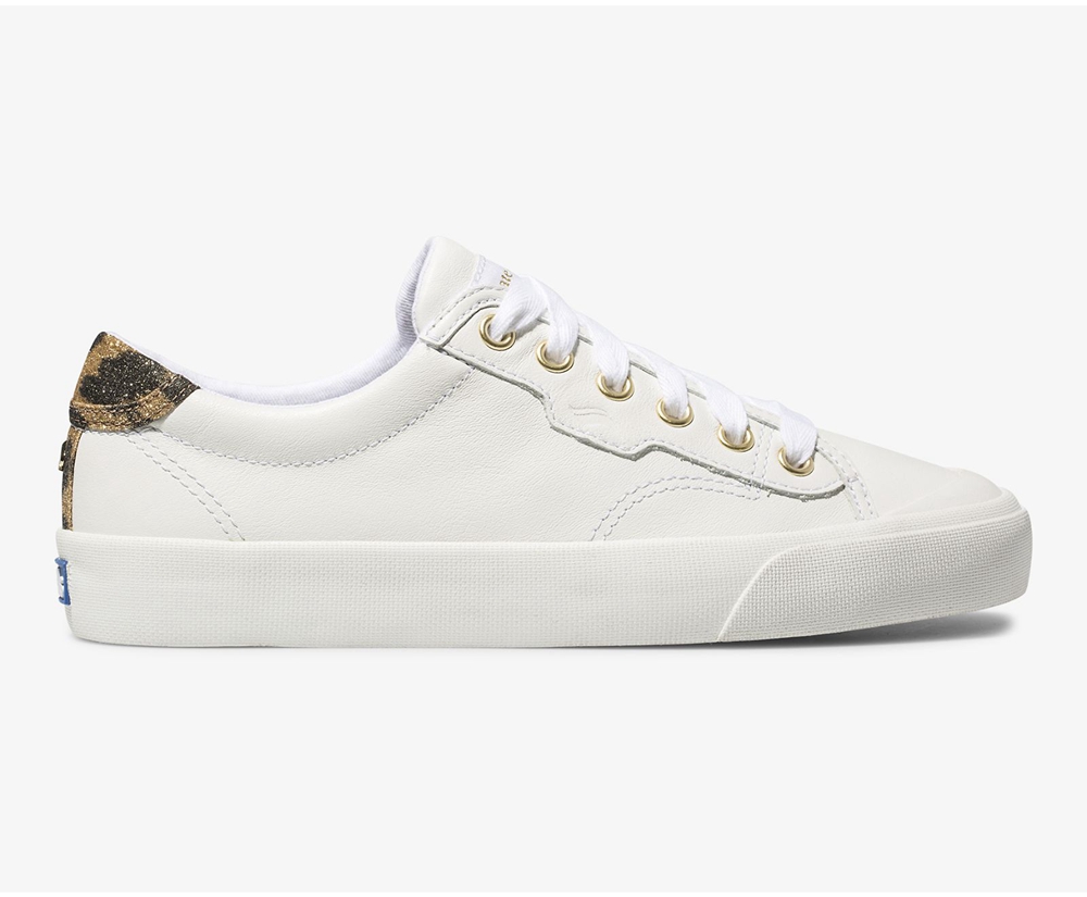 Keds Womens Sneakers White - Kate Spade new york Crew Kick 75 Leather - 315QJYNWH